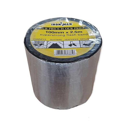 IRON MAN Flashing Aluminium/Bitumen Tape 100mm x 2.5mt - Premium Tape from Iron Man - Just R 54! Shop now at Securadeal