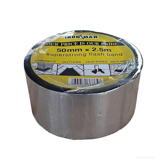 IRON MAN Flashing Aluminium/Bitumen Tape 50mm x 2.5mt - Premium Tape from Iron Man - Just R 28! Shop now at Securadeal