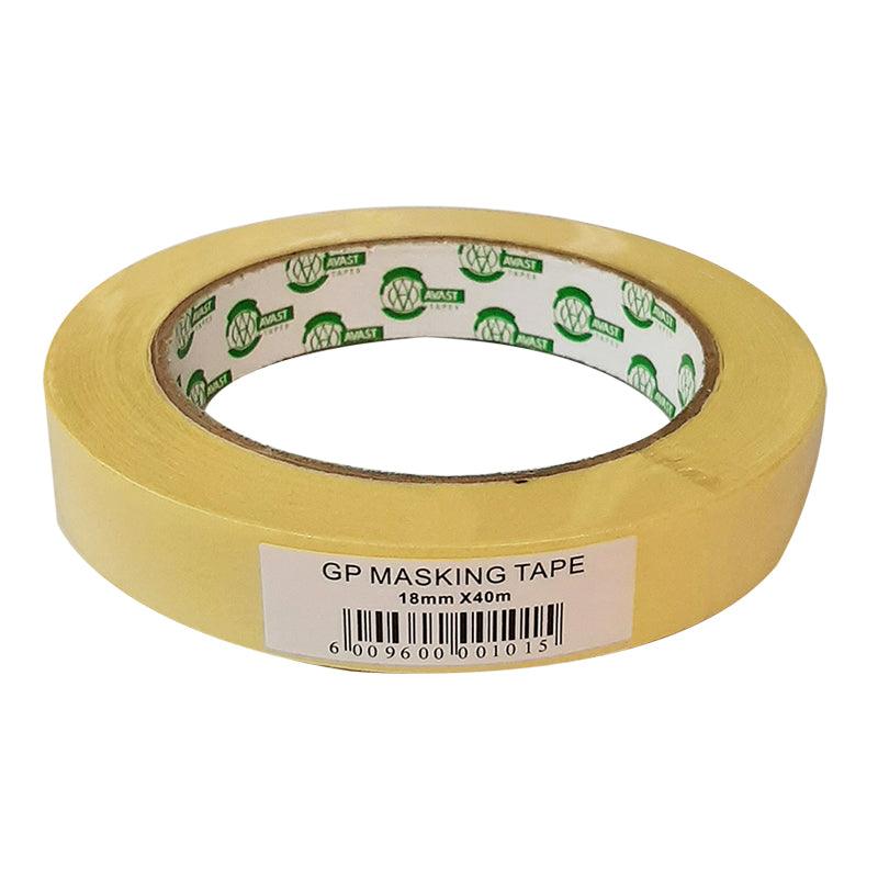 Masking Tape Avast General Purpose 18mmx40m - Premium Tape from Securadeal - Just R 12! Shop now at Securadeal