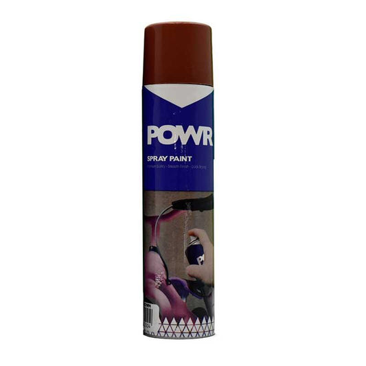 POWR Spray Paint STD 300ml Tin Brown Dark - Premium Spray Paint from POWR - Just R 41.70! Shop now at Securadeal