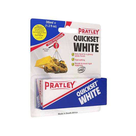 PRATLEY Adhesive Epoxy Quickset White 36ml - Premium Hardware from Pratley - Just R 70.30! Shop now at Securadeal