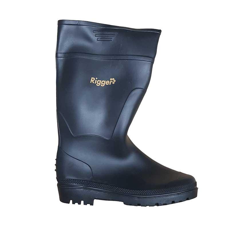 RIGGER Gum Boots Black ( UK Size 10 ) - Premium Safety Boots from Rigger - Just R 114! Shop now at Securadeal