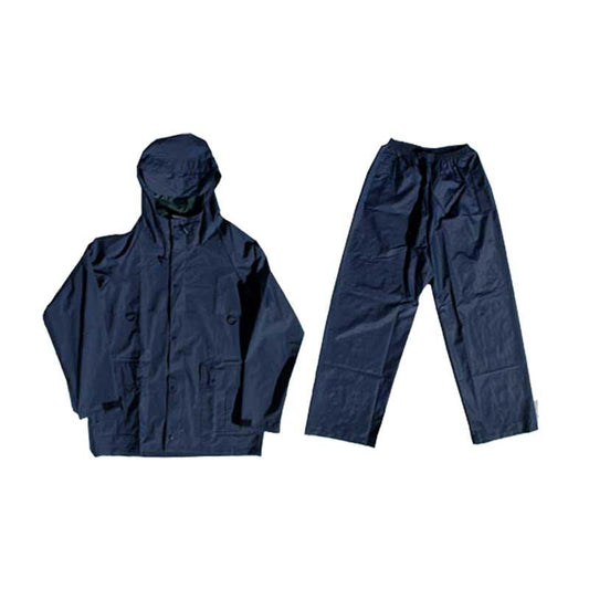 Rubberized Rain Suit Navy 2 Piece (Small) - Premium Rain Coat from Pioneer Safety - Just R 142! Shop now at Securadeal