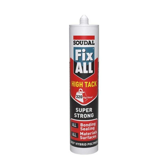 SOUDAL Adhesive Fix All High Tack Super Strong 320kg White 290ml - Premium Hardware from SOUDAL - Just R 177! Shop now at Securadeal