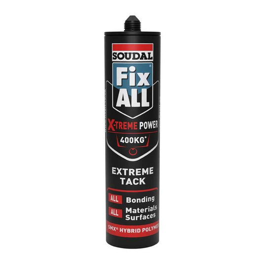 SOUDAL Adhesive Fix All Xtreme Power 400kg Ultra White 290ml - Premium Hardware from SOUDAL - Just R 177! Shop now at Securadeal