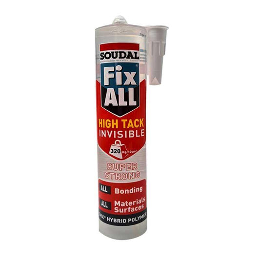 SOUDAL Fix All High Tack Invisible 290ML - Premium Hardware from SOUDAL - Just R 216.50! Shop now at Securadeal