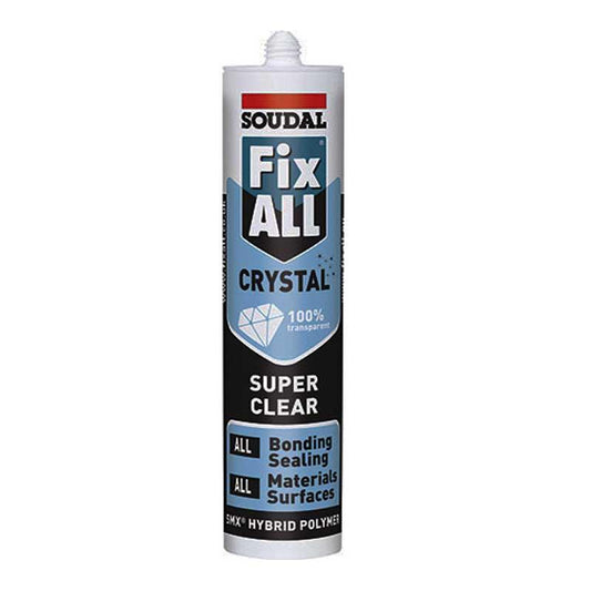 SOUDAL Sealant Fix All Crystal Clear 290ml Cartridge - Premium Hardware from SOUDAL - Just R 220! Shop now at Securadeal